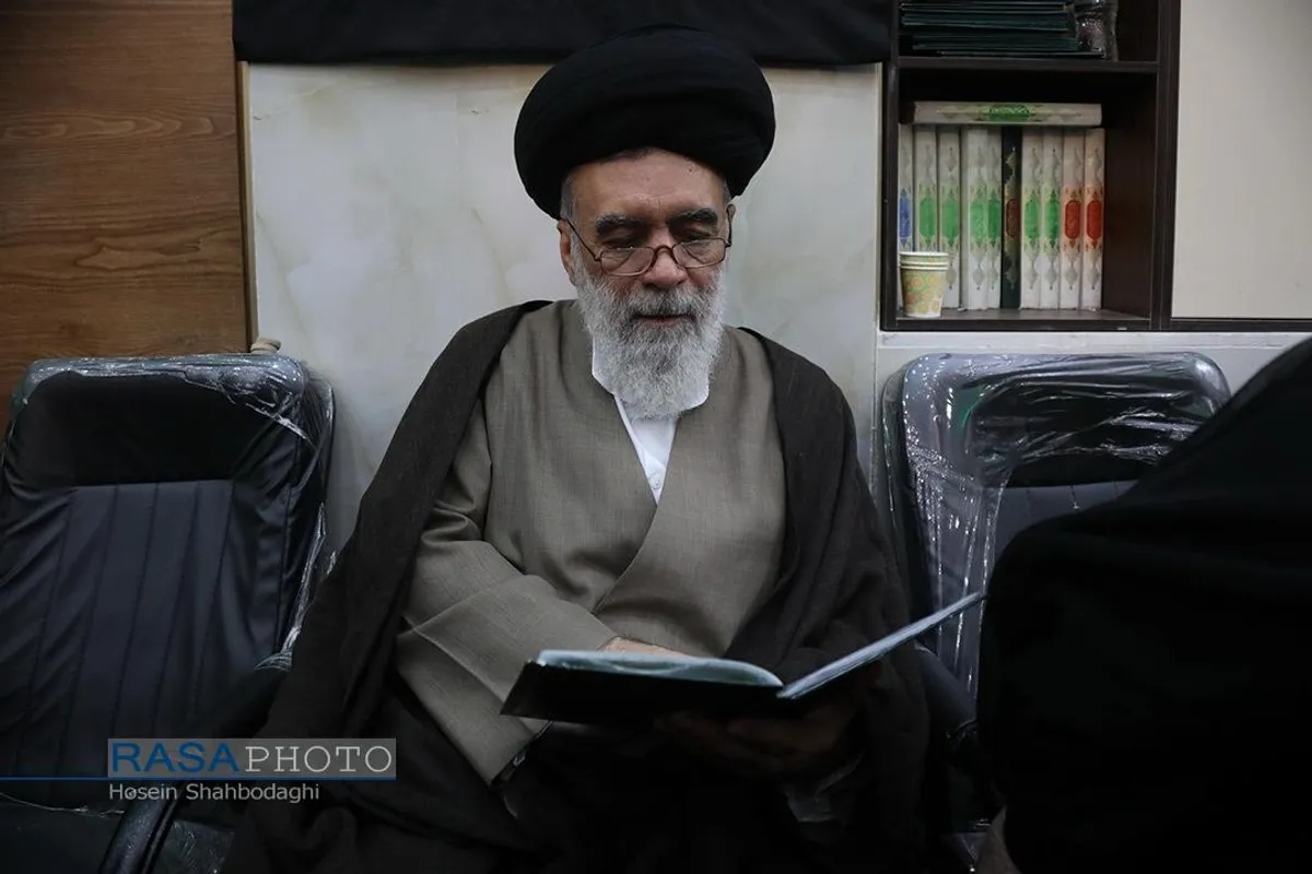 مراسم ختم همسر آیت الله شبیری زنجانی