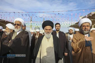 تشییع پیکر آیت الله سیدهادی حسینی سیستانی برادر حضرت آیت&zwnj;الله سید علی سیستانی