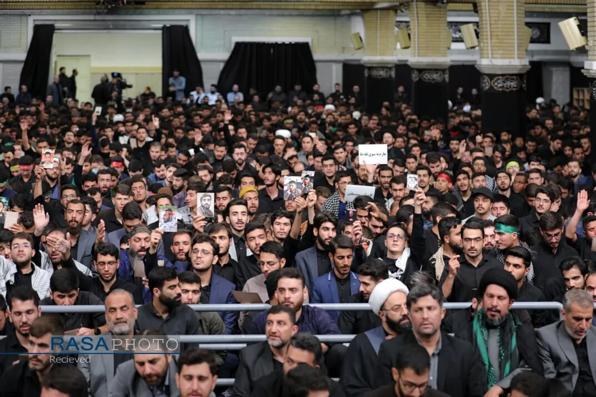 مراسم عزاداری روز اربعین هیئت&zwnj;های دانشجویی در حضور رهبر انقلاب