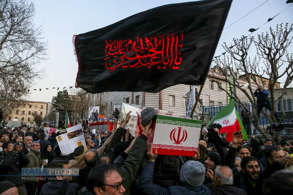 تشییع سرداران شهید حمله آمریکایی صهیونیستی در تهران