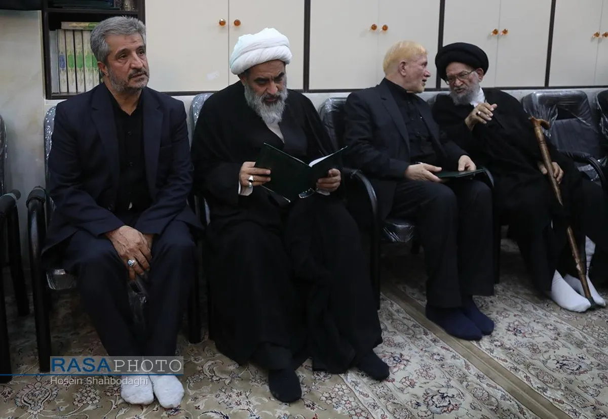 مراسم ختم همسر آیت الله شبیری زنجانی