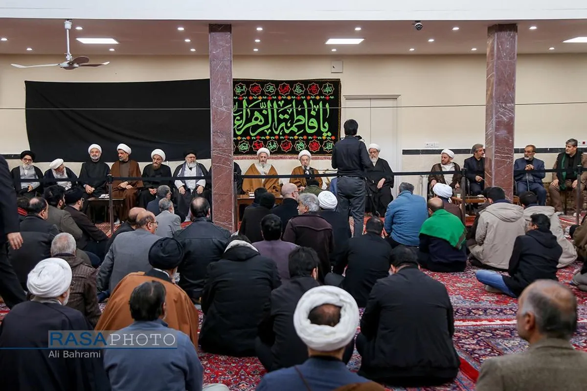 عزاداری روز شهادت حضرت صدیقه کبری (سلام&zwnj;الله&zwnj;علیها) در بیوت مراجع تقلید