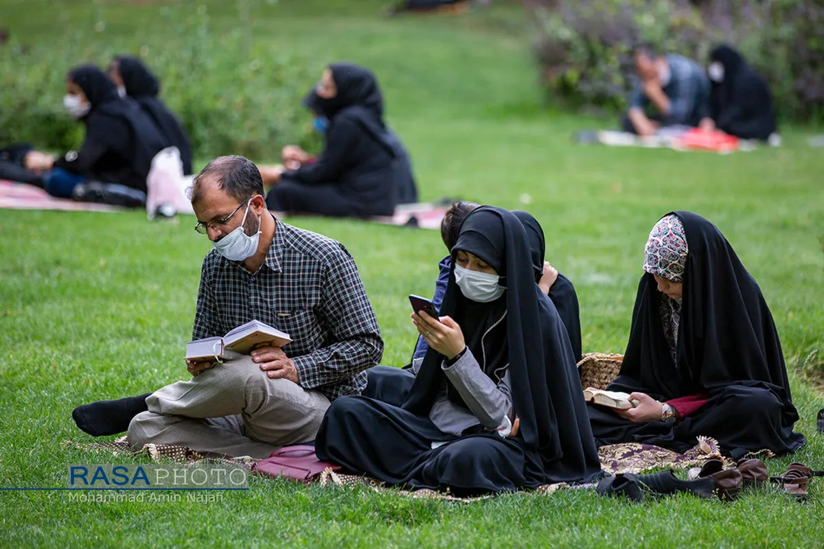مراسم دعای عرفه با رعایت پروتکل&zwnj;های بهداشتی در همدان