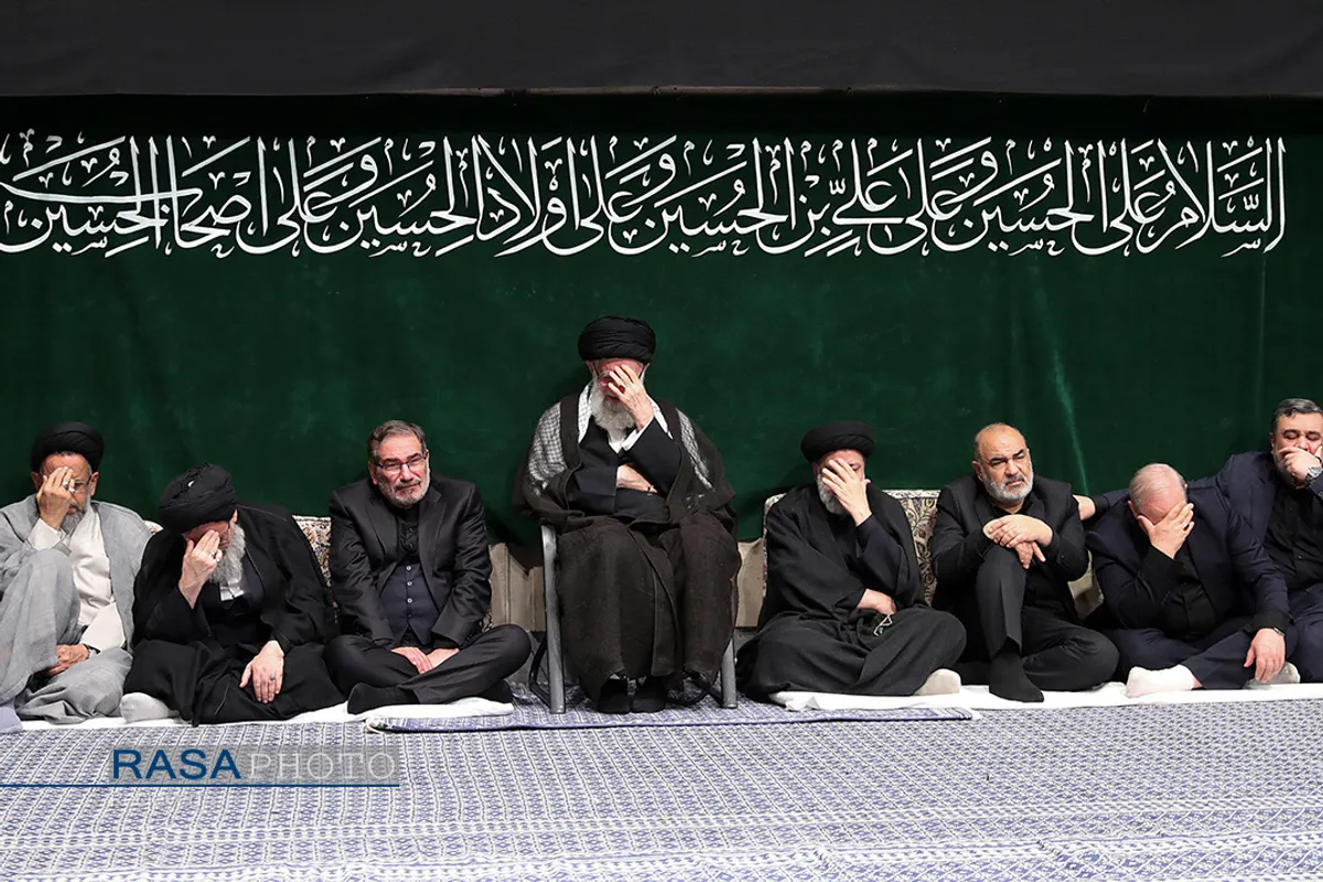 آخرین شب مراسم عزاداری حضرت اباعبدالله الحسین (علیه&zwnj;السلام) با حضور مقام معظم رهبری