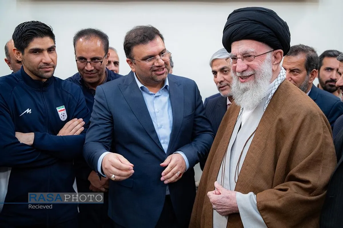 دیدار اعضای تیم ملی فوتسال با رهبر انقلاب