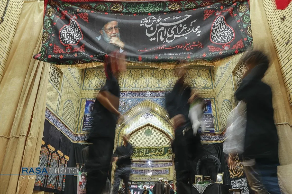 عزاداری شب سوم محرم در هیئت ثارالله قم