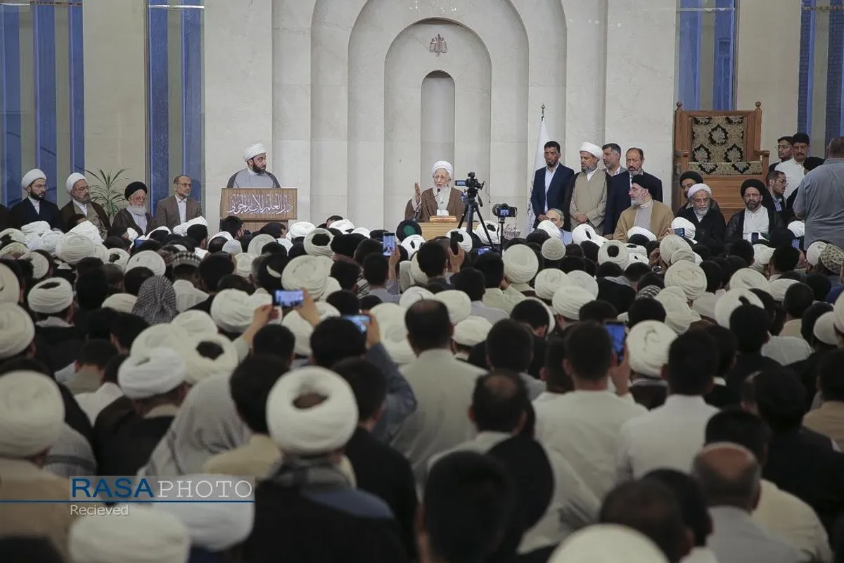 سخنرانی حضرت آیت&zwnj;الله جوادی آملی در دار العلم امام خوئی در نجف اشرف