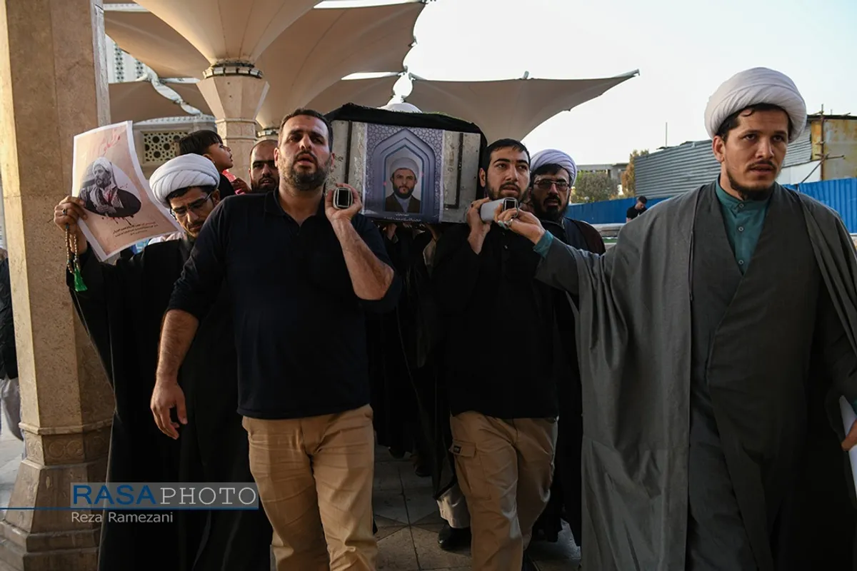 تشییع پیکر پاک شهید حجت&zwnj;الاسلام حجت اعتبار در قم