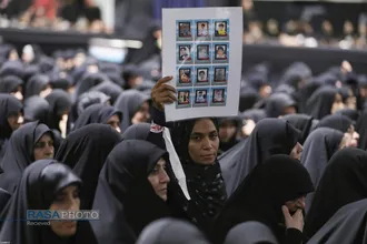 مراسم عزاداری شب تاسوعا در جوار محل شهادت رهبر شهید انقلاب اسلامی
