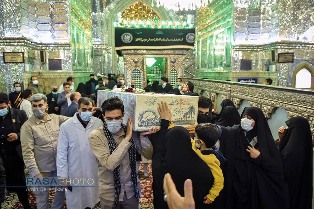 آیین گلاب شویی مضجع شریف حضرت احمدبن موسی الکاظم (ع) &lrm;&lrm;