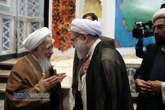 دیدار نخبگان حوزوی و دانشگاهی با حضرت آیت الله جوادی آملی در مشهد