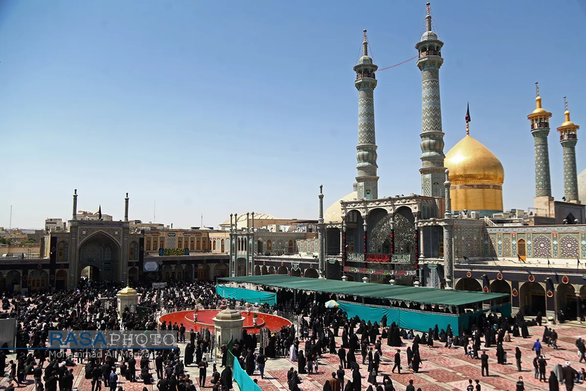عزاداری روز تاسوعای حسینی در حرم حضرت معصومه (سلام الله علیها)