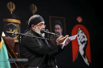مراسم عزاداری شب عاشورای حسینی در جوار محل شهادت قائد شهید