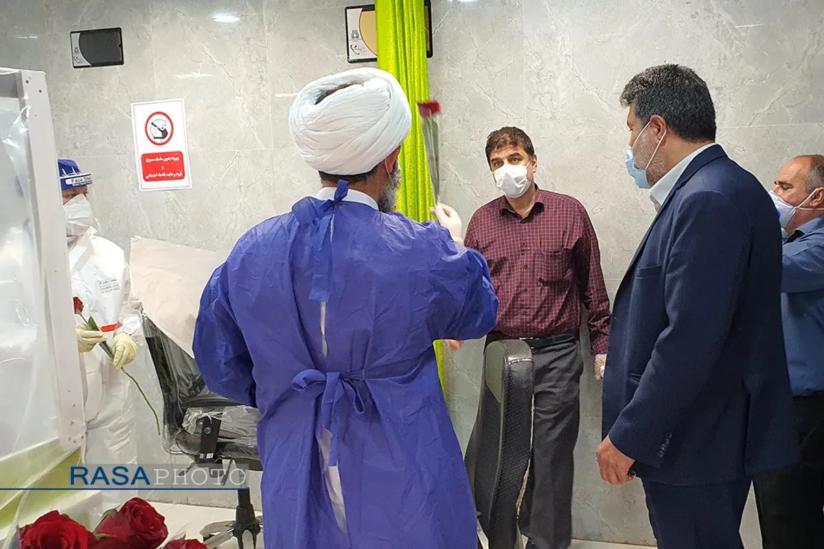 حضور طلاب جهادگران در بیمارستان رازی اهواز