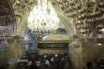 لحظه تحویل سال ۱۴۰۵ در حرم حضرت فاطمه معصومه (س)
