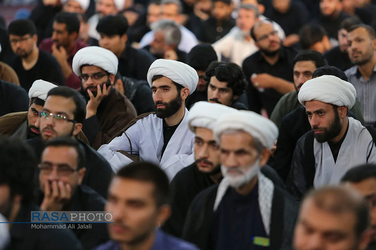 مراسم سوگواری حضرت اباعبدالله&zwnj;الحسین(ع) در هیئت ثارالله قم&lrm;