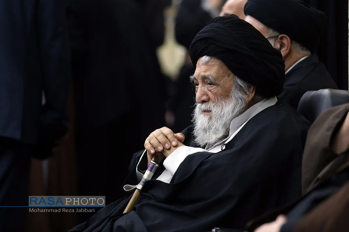 مراسم چهلمین روز رحلت مرحوم آیت الله هاشمی شاهرودی در مسجد اعظم قم