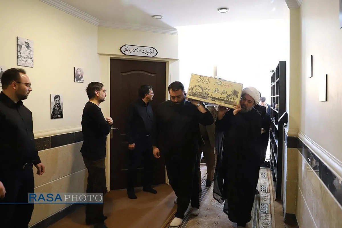 وداع با پیکر شهید گمنام در خبرگزاری رسا
