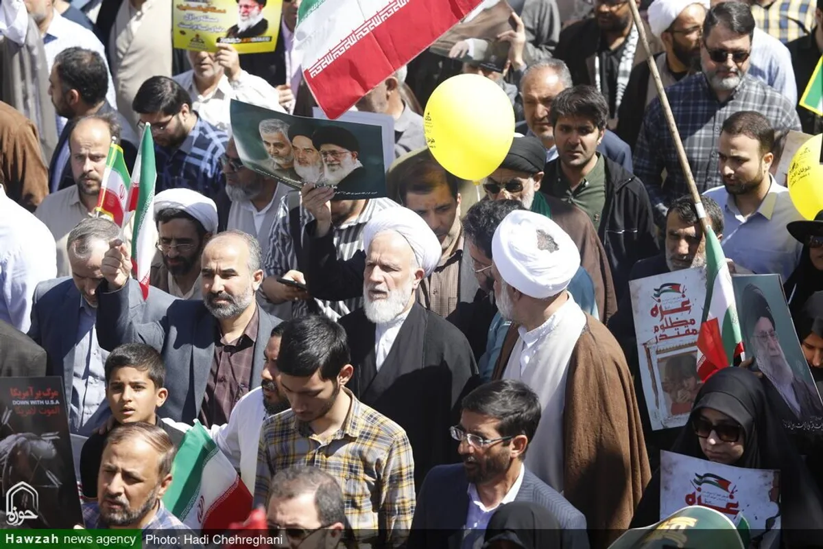 حضور شخصیت های حوزوی در راهپیمایی روز جهانی قدس