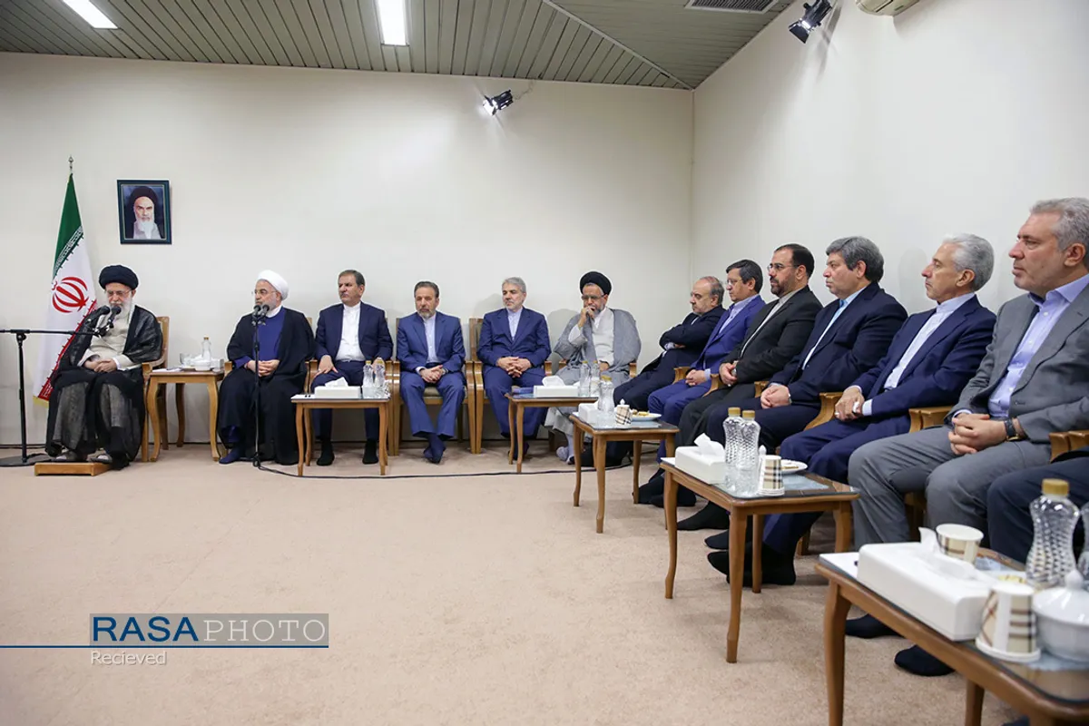 دیدار رئیس&zwnj;جمهور و اعضای هیئت دولت مقام معظم رهبری