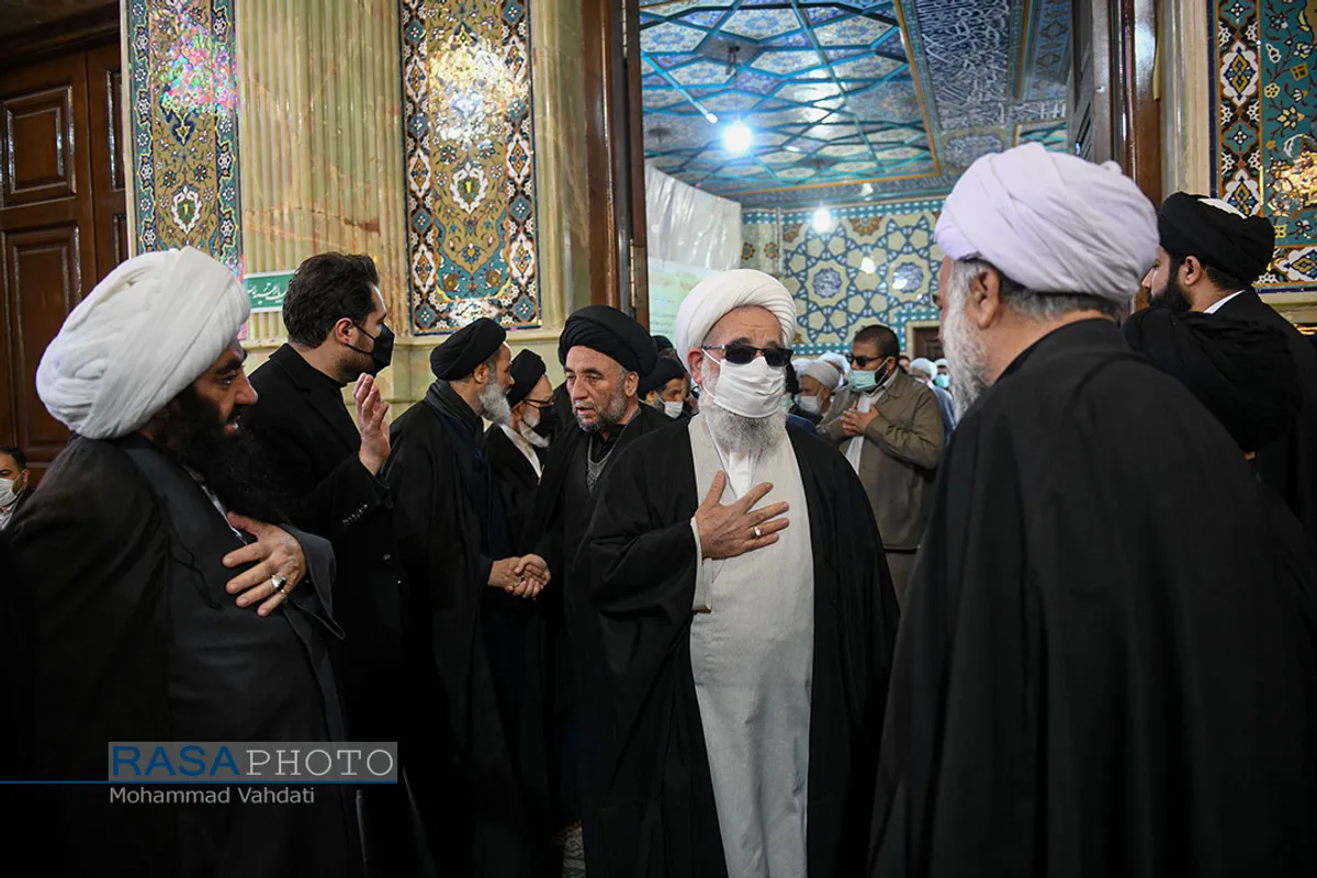 تشییع پیکر آیت الله علوی گرگانی در قم