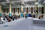 دیدار جمعی از مداحان اهل&zwnj;بیت (علیهم&zwnj;السلام) با مقام معظم رهبری