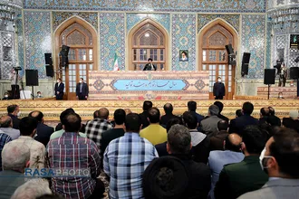سخنرانی رهبر انقلاب در اجتماع عظیم زائران و مجاوران حرم مطهر رضوی (علیه&zwnj;السلام)