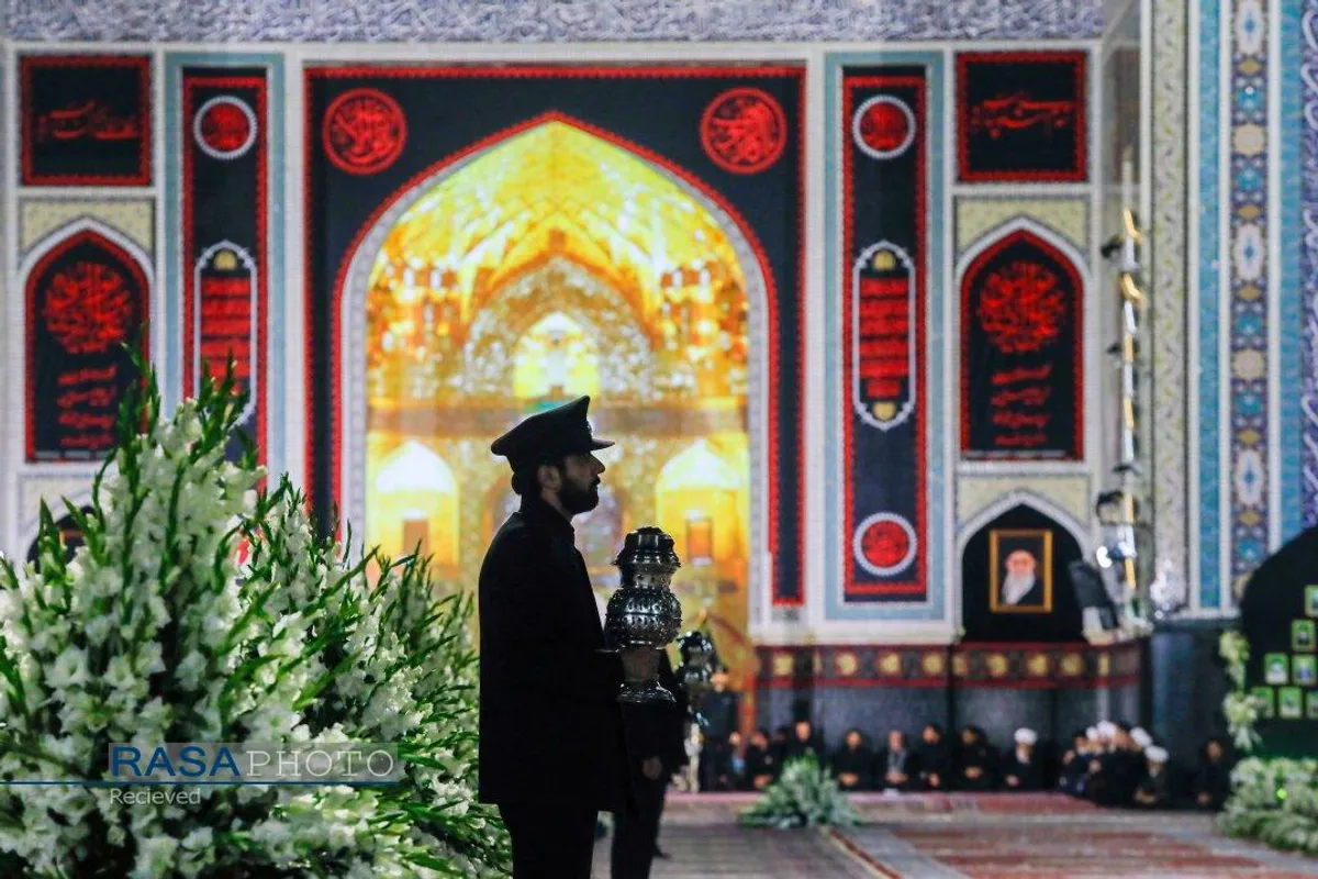 آیین خطبه&zwnj;خوانی شب شهادت امام رضا (ع) در حرم مطهر رضوی