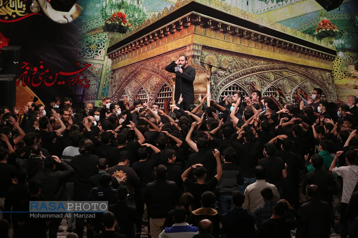 مراسم عزاداری دهه سوم ماه سفر در حسینیه آیت الله شاهرودی در مشهد