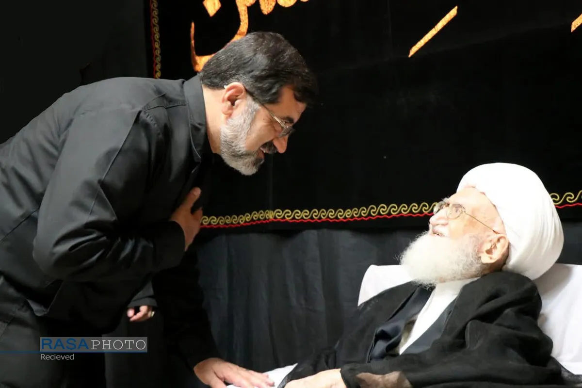 مراسم عزاداری تاسوعای حسینی در بیت حضرت آیت الله نوری همدانی