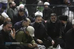 اجتماع هیئات مذهبی قم با شعار &laquo;مسلم دیگر تنها نخواهد ماند&raquo; در حرم مطهر