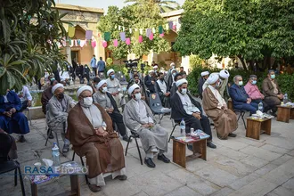 جشن عمامه گذاری جمعی از طلاب حوزه منصوریه شیراز&lrm;&lrm;