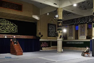 عزاداری سالروز شهادت پیامبر اعظم (ص) و حضرت امام حسن مجتبی (ع) با حضور رهبر انقللاب