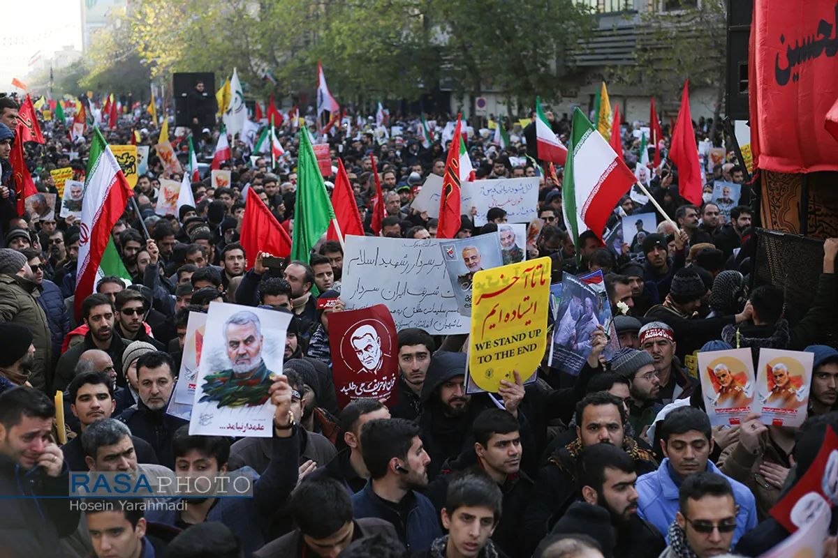 تشییع باشکوه سپهبد شهید حاج قاسم سلیمانی در تهران
