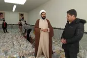 توزیع بسته های بهداشتی و فرهنگی به نیازمندان شهر شیروان