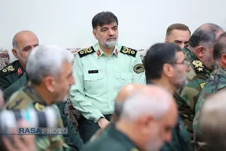 دیدار جمعی از فرماندهان نیروهای مسلح با فرمانده کل قوا