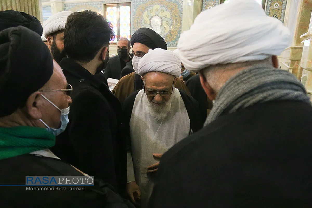 مراسم ترحیم حضرت آیت الله صافی گلپایگانی با حضور مراجع، علما و شخصیت&zwnj;های حوزوی