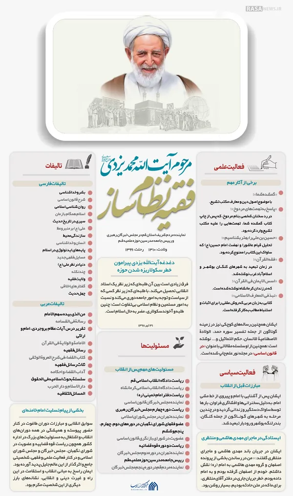 اطلاع نگاشت | خدمات ارزنده فقیه نظام ساز به اسلام و انقلاب