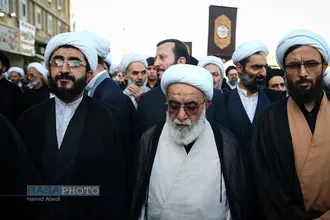 تشییع همسر آیت الله شبیری زنجانی