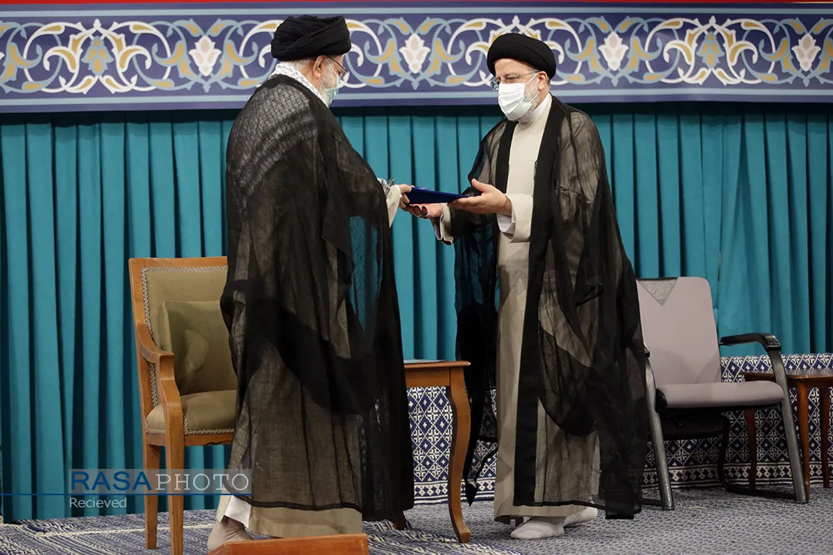 مراسم تنفیذ حکم ریاست جمهوری سیزدهم توسط رهبر انقلاب
