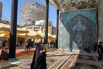 حال و هوای حرم امامین عسکریین (ع)بدون حضور زائران ایرانی در استانه اربعین حسینی