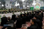 آیین تعویض پرچم گنبد منور رضوی در روز میلاد امام رضا(علیه&zwnj;السلام)