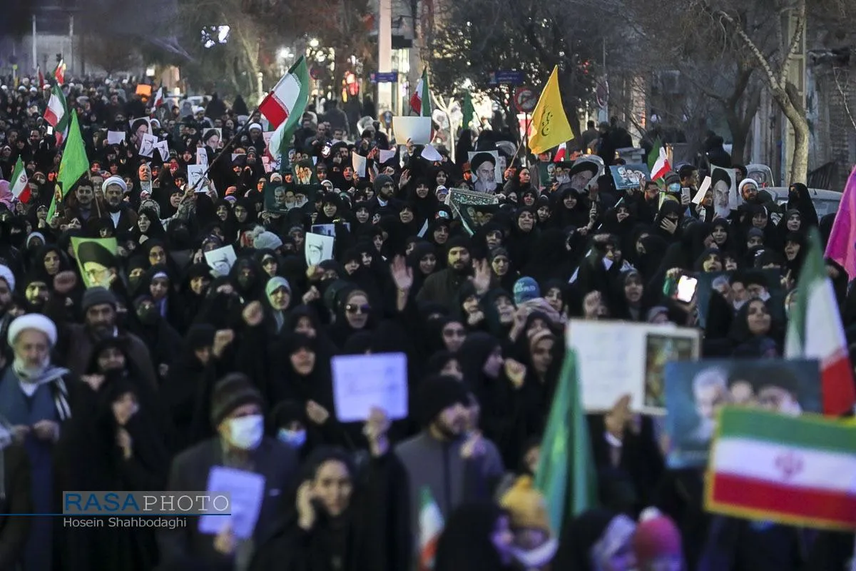 قیام مردم قم علیه اغتشاشگران
