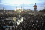 لحظه تحویل سال ۱۴۰۵ در حرم حضرت فاطمه معصومه (س)