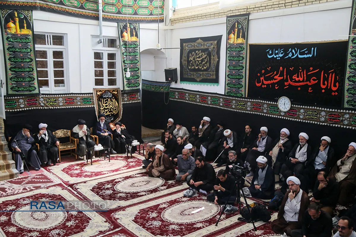 عزاداری روز هشتم محرم در بیت حضرت آیت الله شبیری زنجانی
