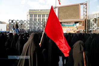 اجتماع دختران انقلاب در میدان امام حسین (ع) تهران