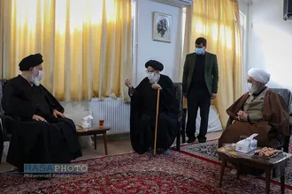 دیدار آیت الله علم&zwnj;الهدی با آیت الله مرتضوی