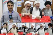 شرکت اعضای جامعه مدرسین حوزه علمیه قم در انتخابات