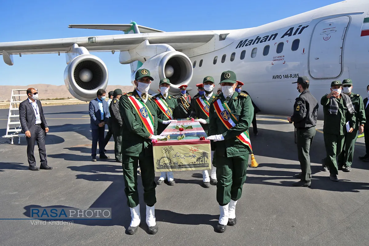 استقبال از ۳ شهید تازه تفحص شده در بجنورد&lrm; دفاع مقدس