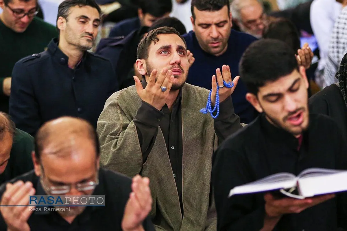 مراسم معنوی اعمال "ام داوود" در مسجد مقدس جمکران